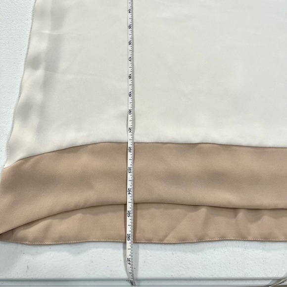 C. Luce White, Tan, and Peach Blouse, size M - Picture 4 of 6
